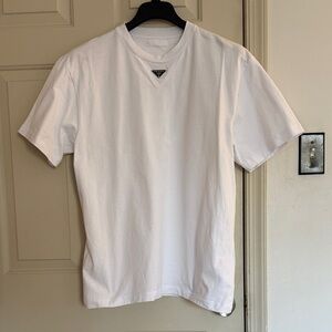 Prada White Short Sleeve Men's Tee